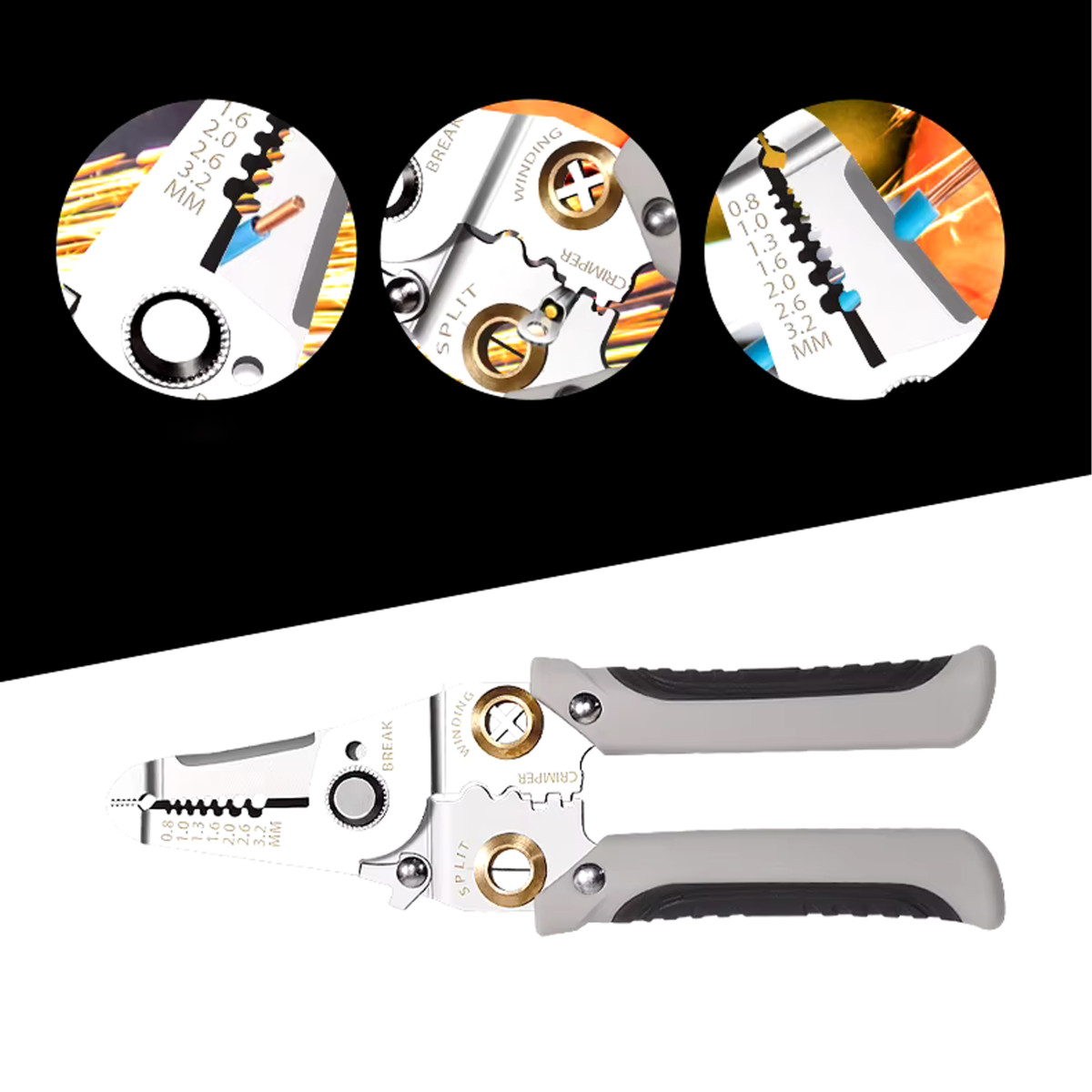 Isolatsiooni eemaldamise tangid 7 in 1