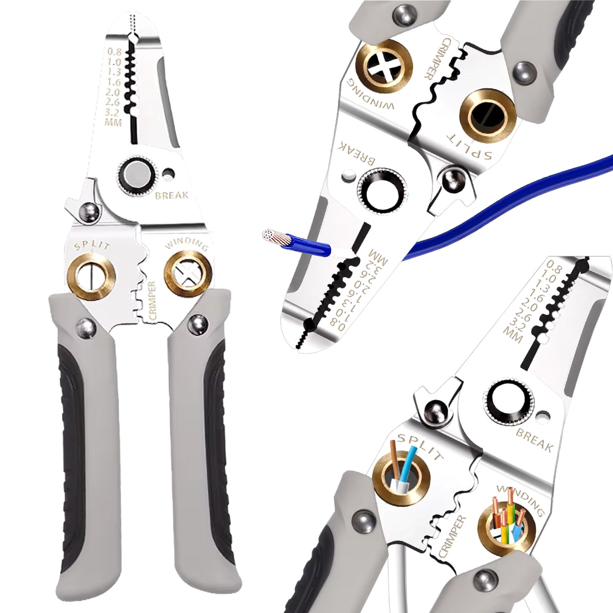 Isolatsiooni eemaldamise tangid 7 in 1