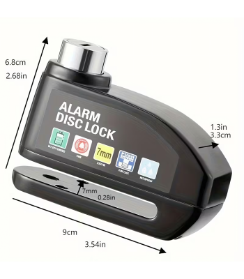 Blokeerimislukk pidurikettale 110dB 7 mm roller mootorratas jalgratas