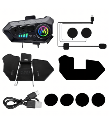 Mootorratta Kiivri Bluetooth 5.3 Kõrvaklapikomplekt