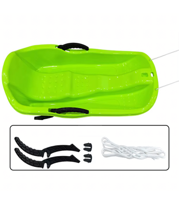 Plastikust kelgud piduritega