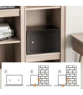 Kodukontori Seif Võtmega Skapp