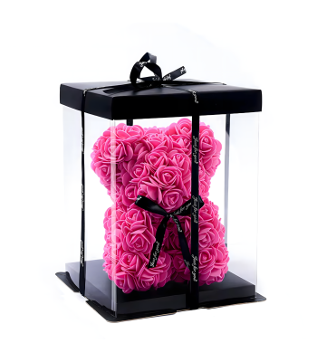 Roosist Karu LED Kingitus Ema Tüdruksõbra Vanaema Igavene Roos Komplekt 25 cm