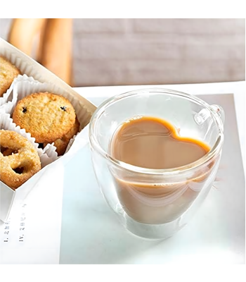 Armastuse Kruus Südamekujuline Topeltklaasist Kuumakindel 250 ml