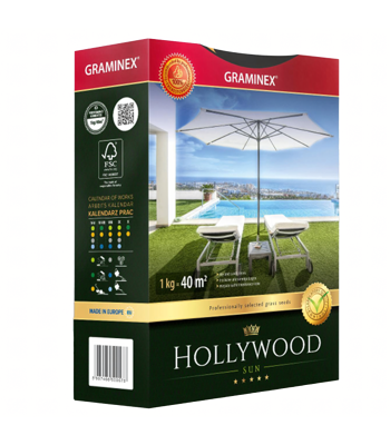 Premium Muru Seemnete Segu HOLLYWOOD 1kg Päikesepaistelistele Kuivadele Aladele