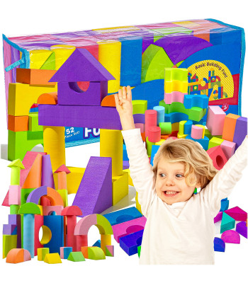 Vahtklotside komplekt lastele 50 elementi värvilised pusled