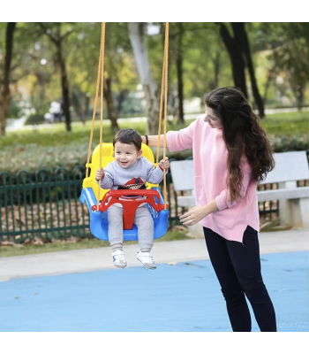3-ühes kiik seljatoega lasteaiakiik reguleeritav