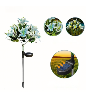 Päikeseenergia Aia Lamp Liilia Lille Kaunistus