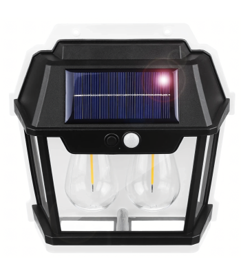 Topelt LED päikesevalgusti aialamp liikumisanduriga