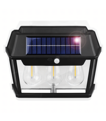 Kolmekordne LED päikeselamp liikumisanduriga