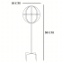 Metallist aiapergola terrassile, ronitaimede ja rooside tugi 50x10 cm