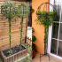 Metallist aiapergola terrassile, ronitaimede ja rooside tugi 50x10cm