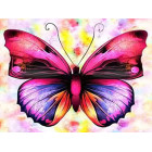 Teemanttikunsti Komplekt Värviline Liblikas