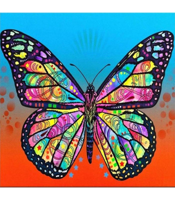 Teemanttikunsti Komplekt Värvilise Liblika Muster
