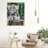 Maali numbrite järgi koos raamiga 40 x 50 cm – Kvaliteetne maalimiskomplekt Leopard