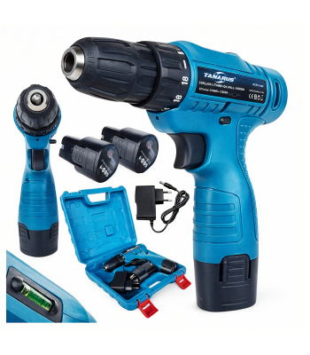 Akutrell Mini Kruvikeeraja LED Komplekt Kohver 2x Aku 2.2Ah