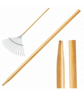 puidust vars 120 cm harjale, rehale ja luuale, lakitud, ilma keermeta