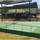 varjutusvõrk 1,5 x 25 m, varjav 95%, aiale ja piirdele, 180 g, uv-kindel, 50 kaablisidet