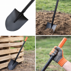 metallist aiakühvel sirge metallvarrega 150 cm tugev