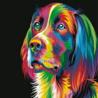 teemantmaalimise komplekt 5d koera mustriga 20 x 20 cm