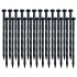 5 tk aiapiirete komplekt 50 mm x 50 mm x 20 m, 60 kinnitustihvtiga, must