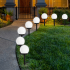 240x päikeseaiavalgusti LED-girland kuuliga, maasse torgatav dekoratiivne valgusti, 3 tk