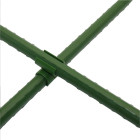 nurgeline ristühendus aiatugede kinnitamiseks 11 mm, roheline, 10 tk