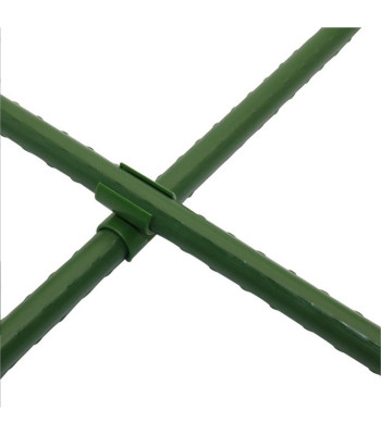 nurgeline ristühendus aiatugede kinnitamiseks 11 mm, roheline, 10 tk