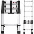 70 tk toetatav teleskoopredel, 11 astmega, kokkupandav, 150 kg, libisemisvastane, 3,2 m