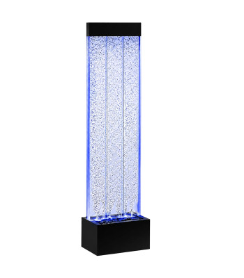 Vabalt seisev mullidega veesein led rgb valgustusega, 150 × 39 × 26 cm
