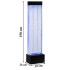 Vabalt seisev mullidega veesein led rgb valgustusega, 150 × 39 × 26 cm
