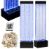 Vabalt seisev mullidega veesein led rgb valgustusega, 150 × 39 × 26 cm