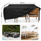 Veekindel aiamööbli kate catering-lauale 220x105x105