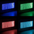 Rippuv veesein mullidega, led rgb valgustusega, 95 x 55 x 11,5 cm