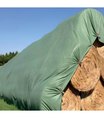 Kaitsev lausriie heina- ja põhukuhjade katmiseks, tugev 120g 9,8x12,5m
