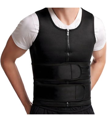 Neopreenist fitnessvest meestele, salendav spordi- ja treeningvest saunaefektiga M