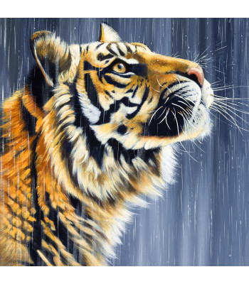 Teemantmosaiigi komplekt 5D tiigri motiiviga 26, 20 x 20 cm