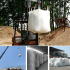 BigBag konteinerkott ehitusprahi, teravilja ja liiva jaoks, 1000 kg, 90x90x120 cm