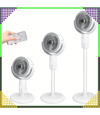 Juhtmevaba 3-in-1 ventilaator terrassile, põrandale ja kontorisse koos puldiga, 38–82 cm