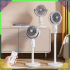Juhtmevaba 3-in-1 ventilaator terrassile, põrandale ja kontorisse koos puldiga, 38–82 cm