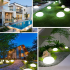Päikeseenergial töötav LED-kivist aiavalgusti terrassile ja õue, elegantne 14cm