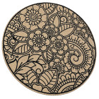 Ümmargune boho-stiilis kaitsev lauamatt taldrikule, 38 cm