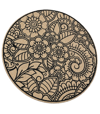 Ümmargune boho-stiilis kaitsev lauamatt taldrikule, 38 cm