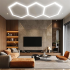 LED-kuusnurk-paneelvalgusti töökohta, garaaži ja koju 247x98cm 125W 6500K