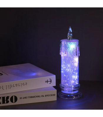 Elektriline LED-küünal haualaternasse, patareidel, sädelev 19,5 cm