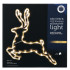 Jõulupõder, soe valge dekoratiivlamp 43 LED-iga, jõulukaunistus, 46 cm