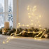 Jõulupõder, soe valge dekoratiivlamp 43 LED-iga, jõulukaunistus, 46 cm