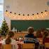 led-jõulutulede girland lumememmed, jõulukaunistus 10 tk, 110 cm