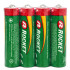 Rocket tsink-süsinikpatareide komplekt, 6 × 4 tk, AA R6 1,5V