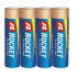 Leelispatareid Rocket – LR06 AA 1,5V LR6, 45 × 4 tk